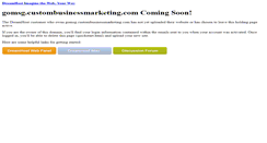 Desktop Screenshot of gomsg.custombusinessmarketing.com