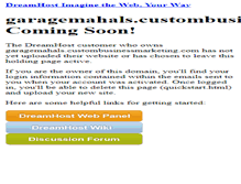 Tablet Screenshot of garagemahals.custombusinessmarketing.com