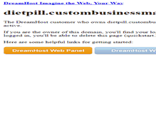 Tablet Screenshot of dietpill.custombusinessmarketing.com