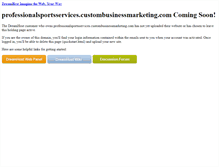 Tablet Screenshot of professionalsportsservices.custombusinessmarketing.com