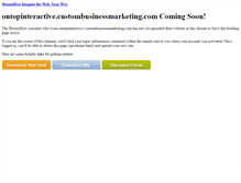Tablet Screenshot of ontopinteractive.custombusinessmarketing.com